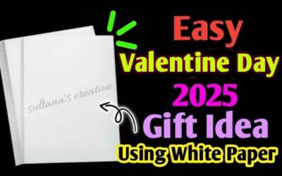 EASY🔥Diy Valentine’s Day 2025 Craft Ideas With White Paper / Valentine Card : Gift : Decoration Idea