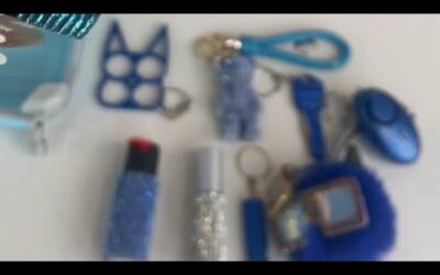 ASMR Self Defense Keychain Set 🎁Blue💙