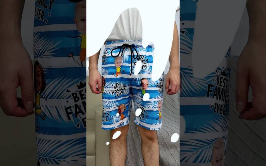 Custom unisex beach shorts for Father’s Day #gifts #giftideas #beachshorts #fathersday #giftforhim