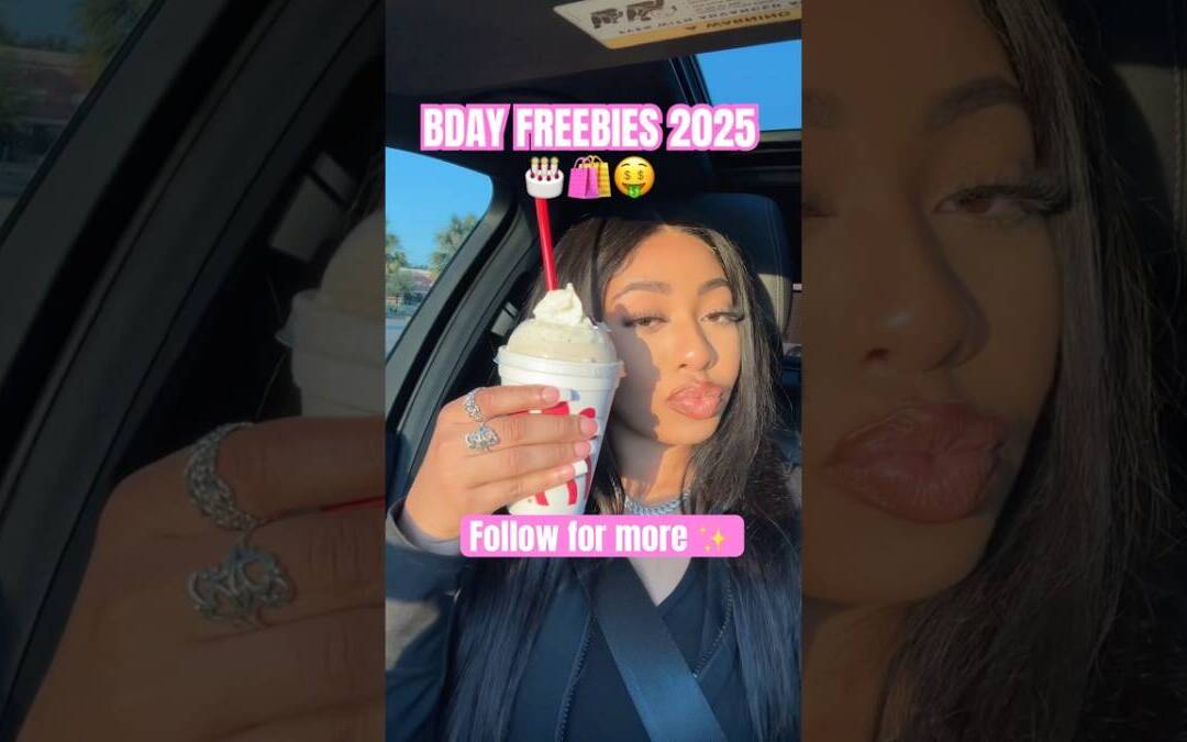 2025 BIRTHDAY FREEBIES!  🤯🎂🛍️ 16+ ITEMS!  PART 1 #freefood #gifts #viral #trendingshorts