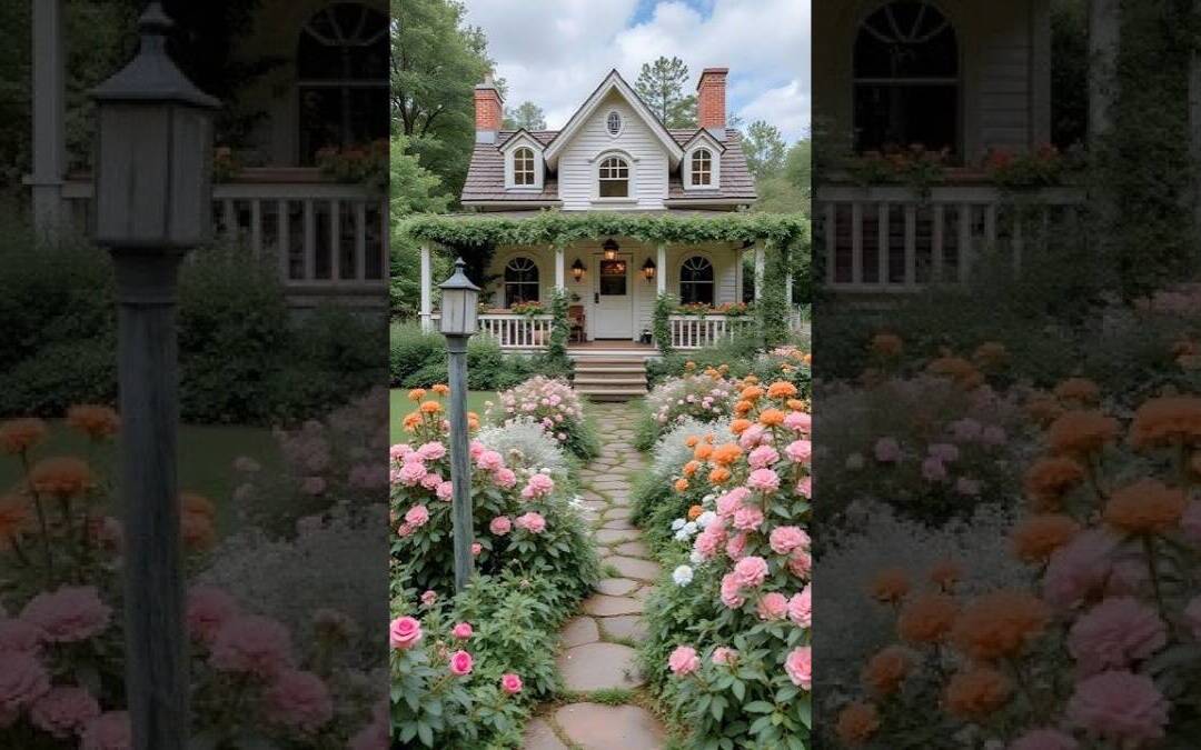 A Cozy Summer Cottage #inthehome #inthesummer #inthegarden #cozyambience #bloominggarden #beautiful